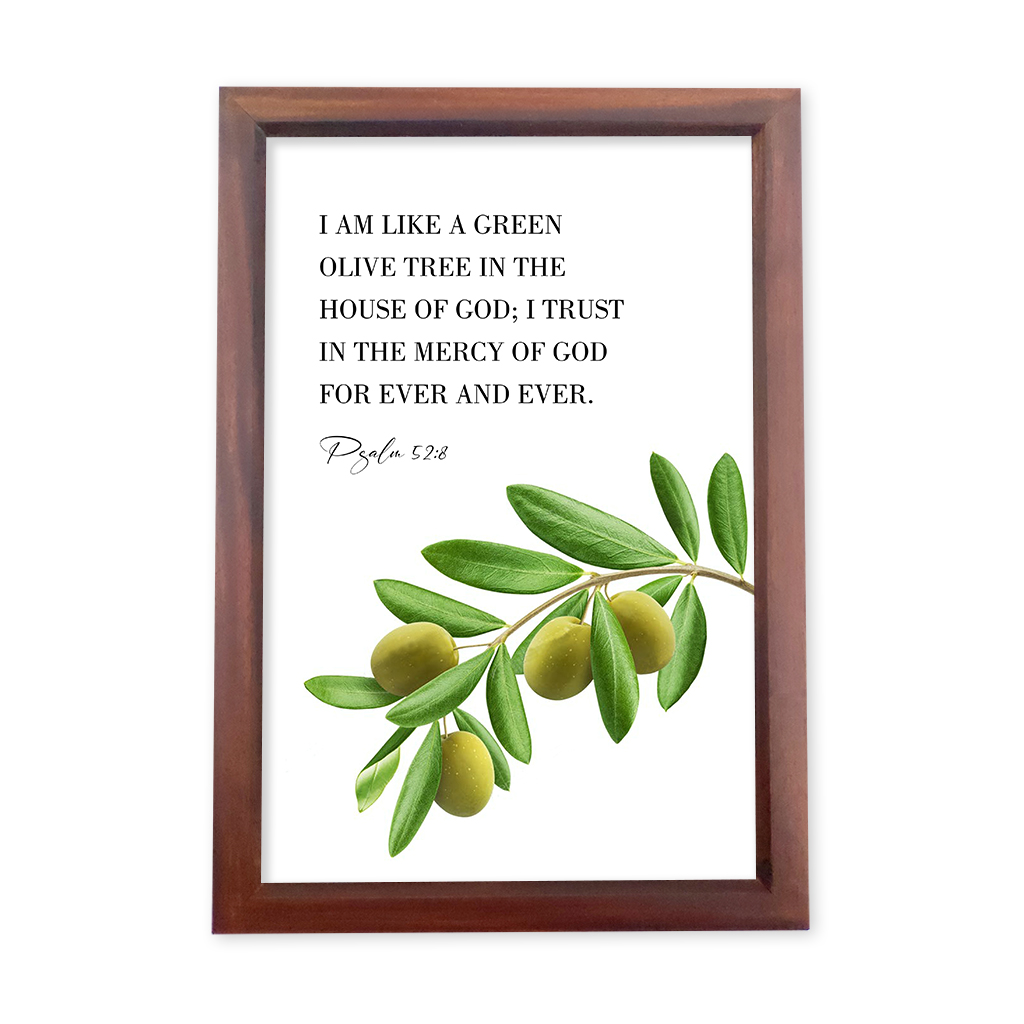 I am like a green olive tree