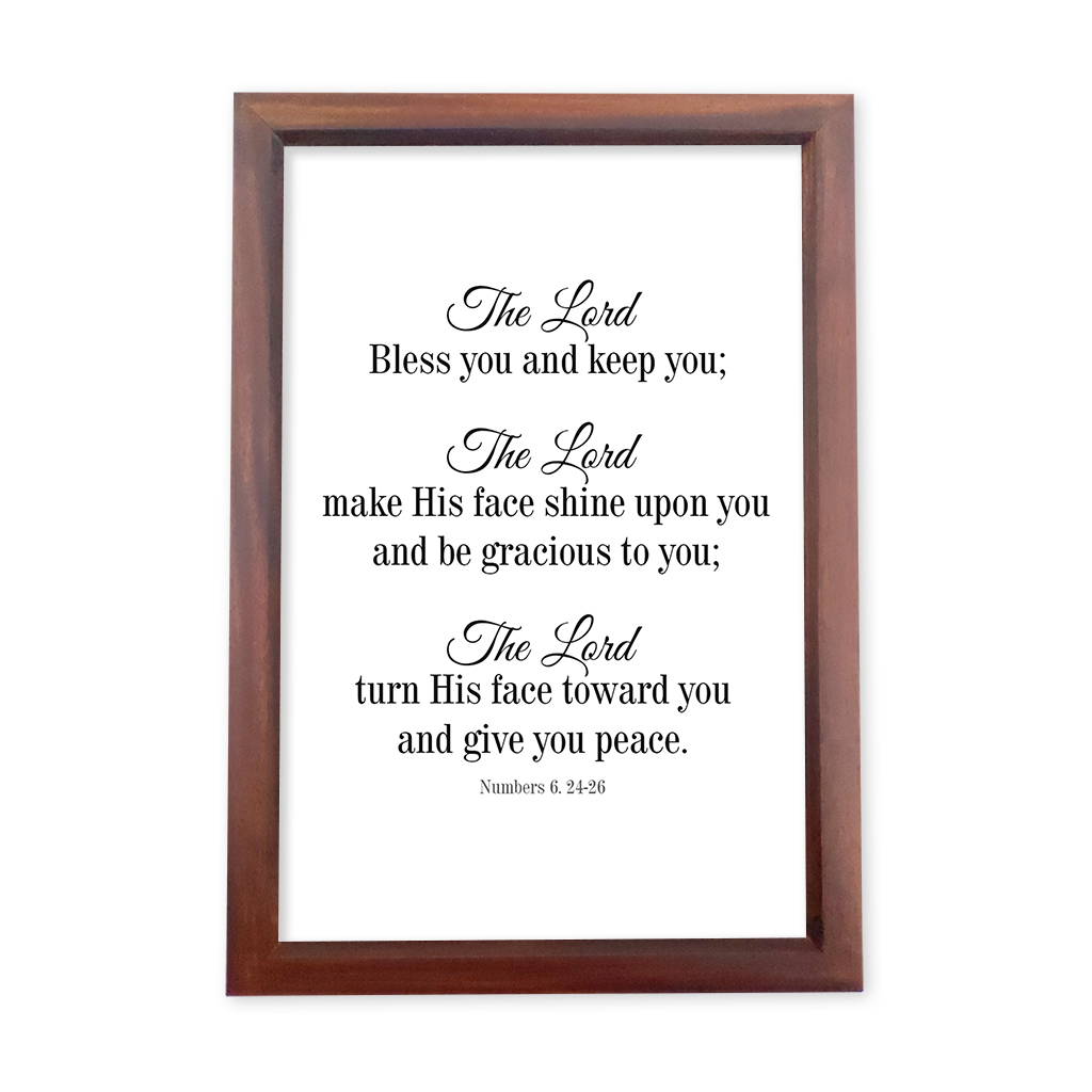 The Lord Bless you and keep you - Text only