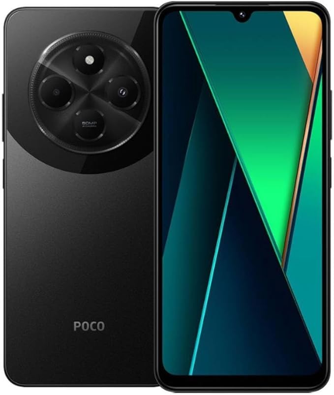 XIAOMI Poco C75 - Smartphone de 8+256GB, Pantalla inmersiva de 6.88” 120Hz, MediaTek Helio G81-Ultra, cámara Dual de 50MP IA, 5160 mAh, Carga rápida de 18W, NFC