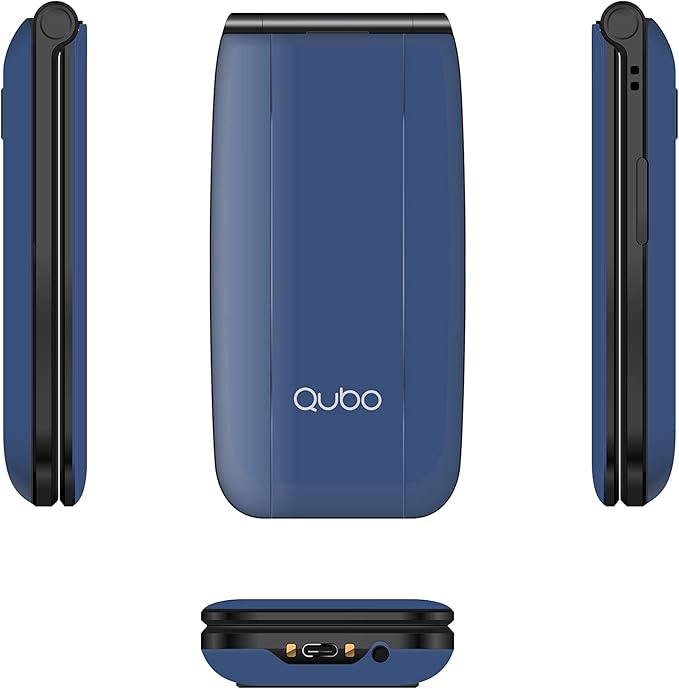 Teléfono móvil tipo concha Qubo