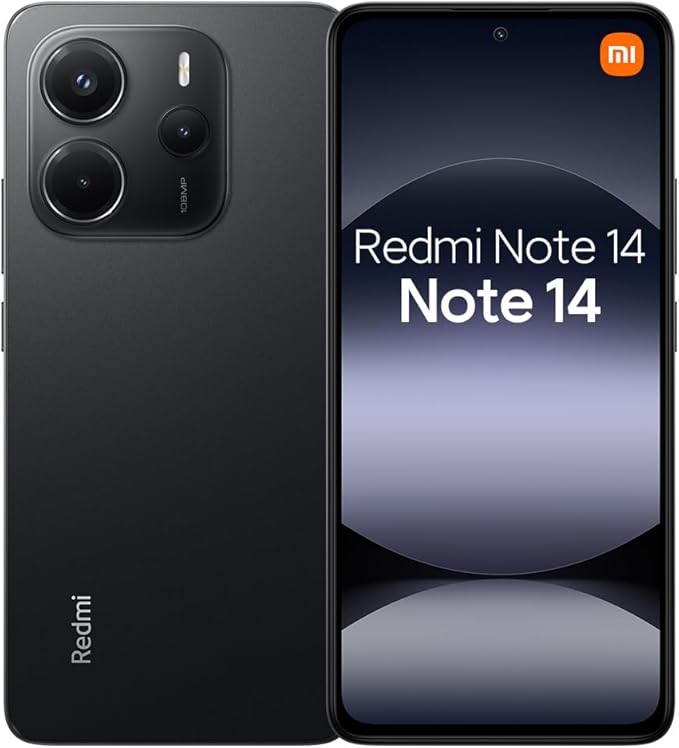 Xiaomi Redmi Note 14 - Teléfono móvil, 8 GB + 256 GB, cámara IA de 108 MP, duradero, MediaTek Helio G99-Ultra, pantalla de 120 Hz con protección ocular, batería de 5500 mAh, NFC