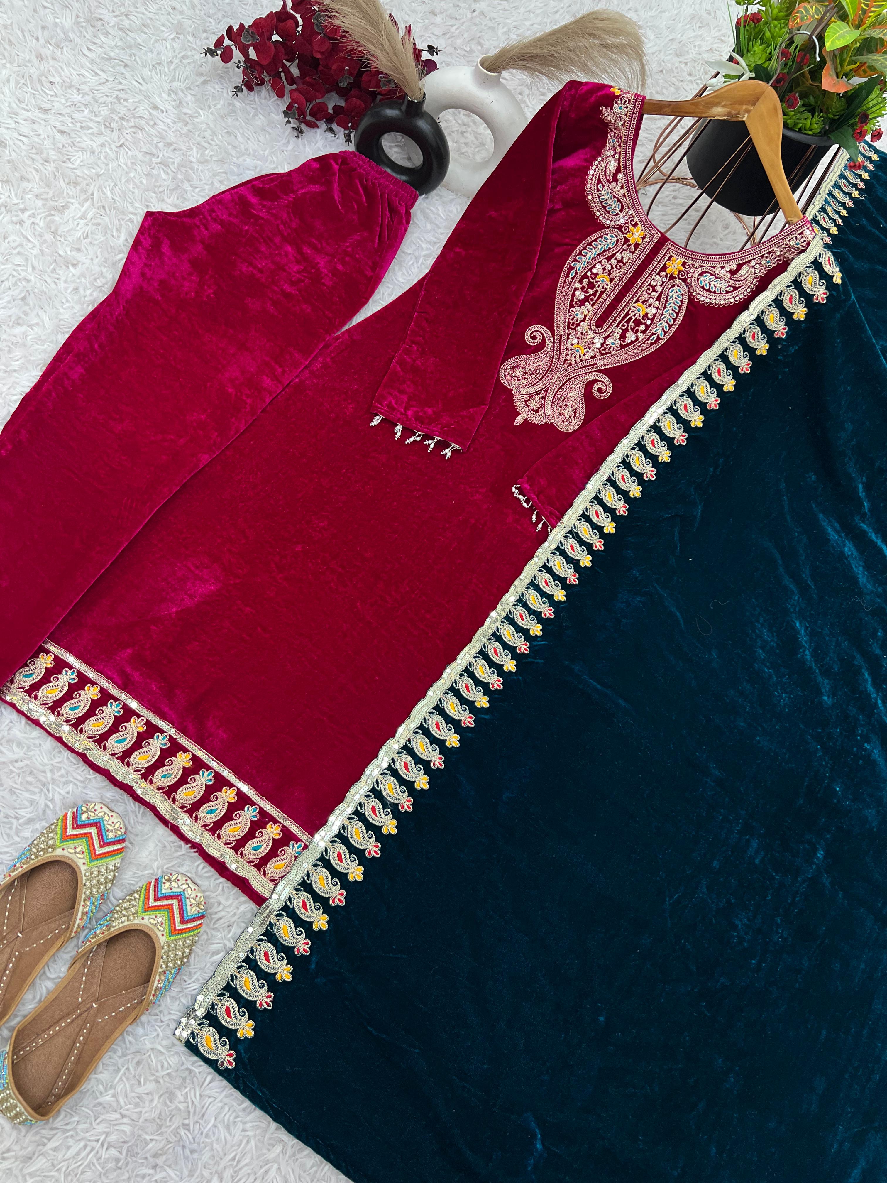  New Designer Party Wear Look Top-Dupatta and Fully Stiched Bottom