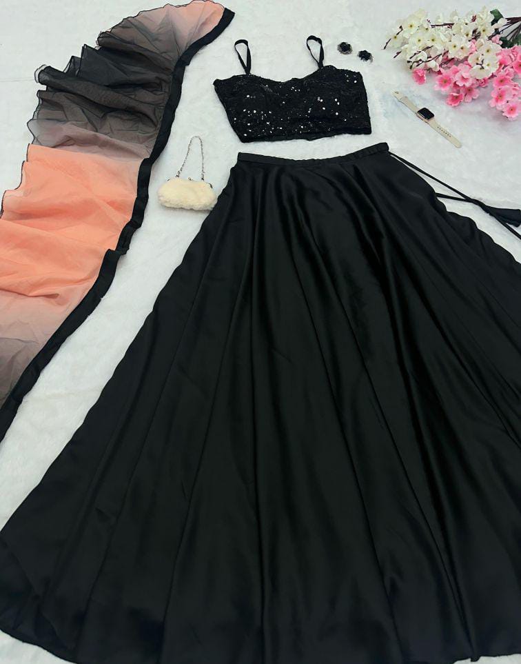 Bold Black Embroidered Ensemble✨