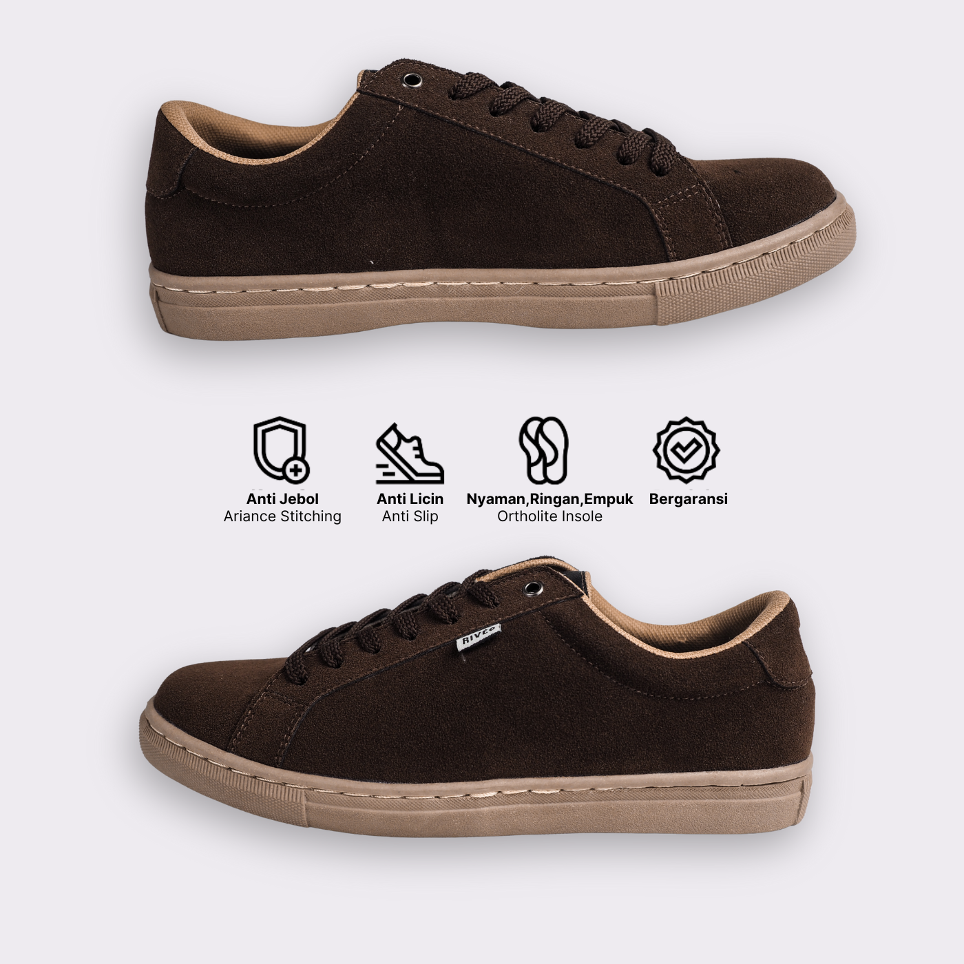  RIVÉO Terra Suede Series - Chestnut Brown