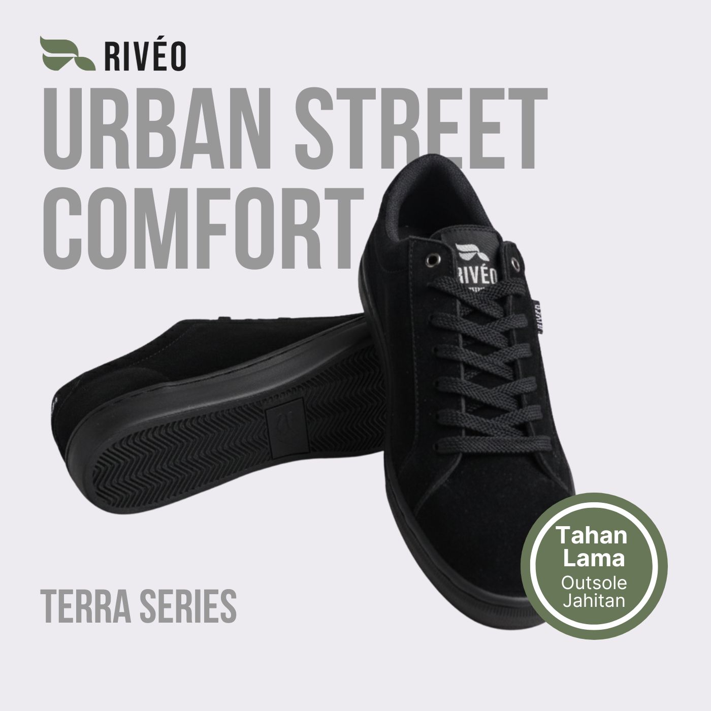 RIVÉO Terra Suede Series - Midnight Black