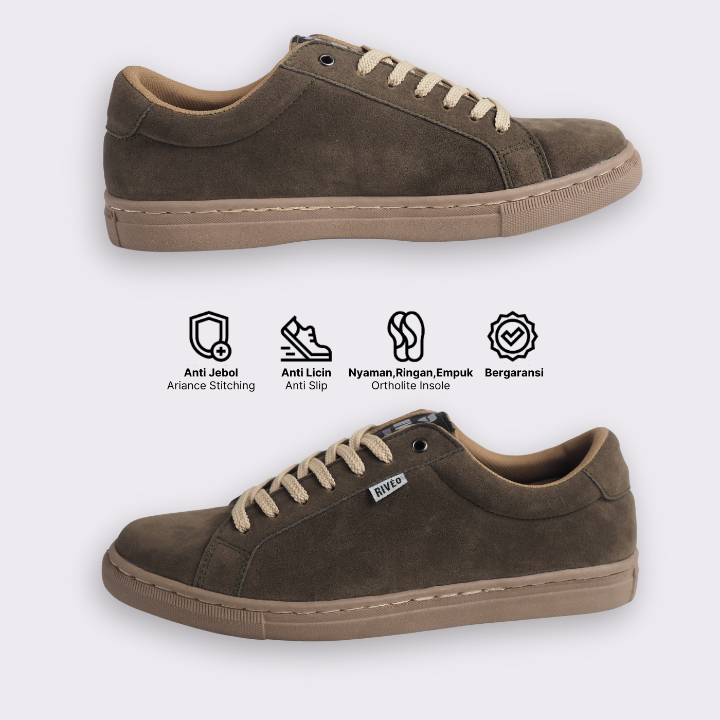  RIVÉO Terra Suede Series - Olive Green