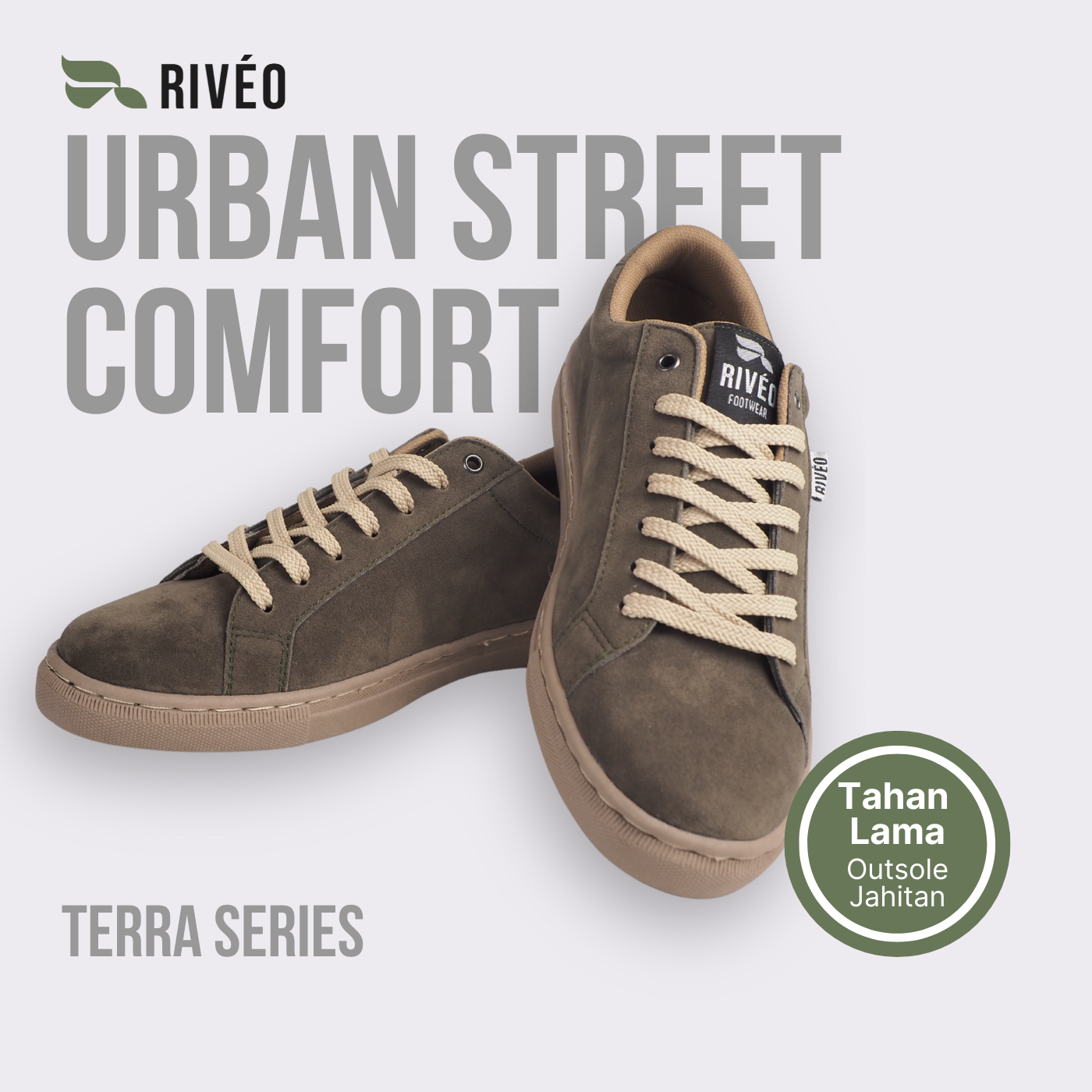 RIVÉO Terra Suede Series - Olive Green
