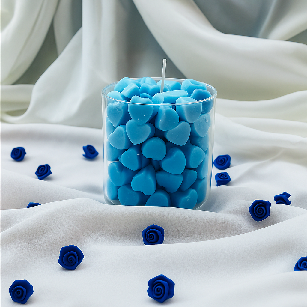 Heart Filled Jar Candle