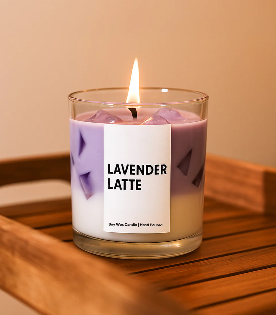 Iced Lavender Latte Scented Candle