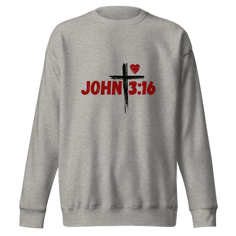 John 3:16 - Unisex Premium Sweatshirt