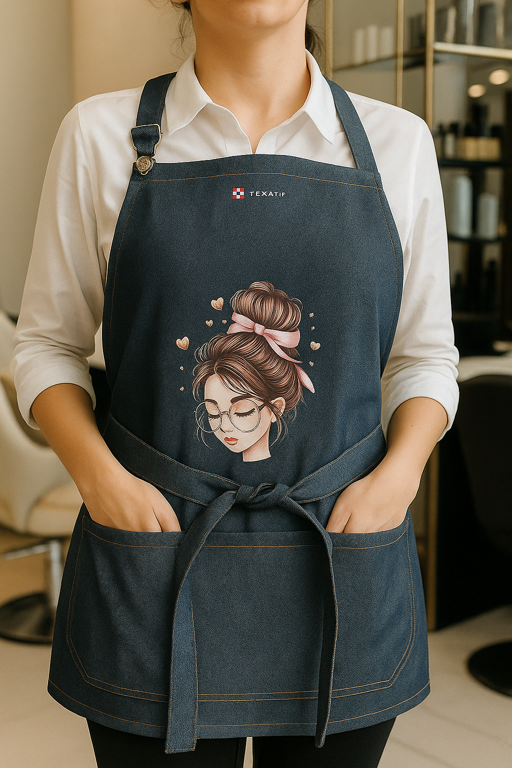 Tablier en Jean avec poches 