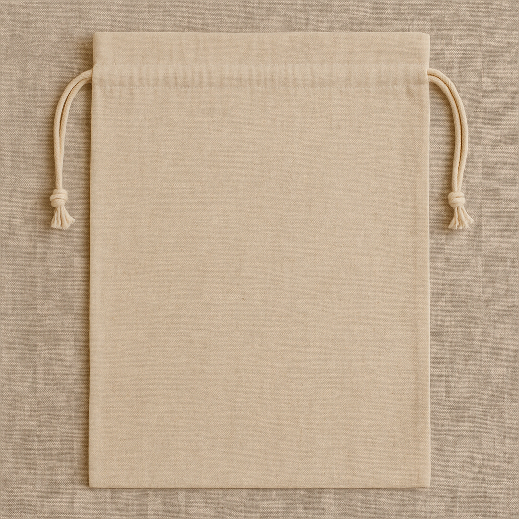 Pochette beige cordon 24x30