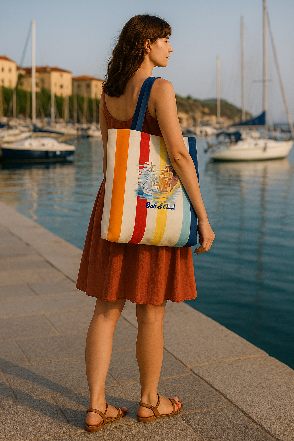 Sac cabas multicolore