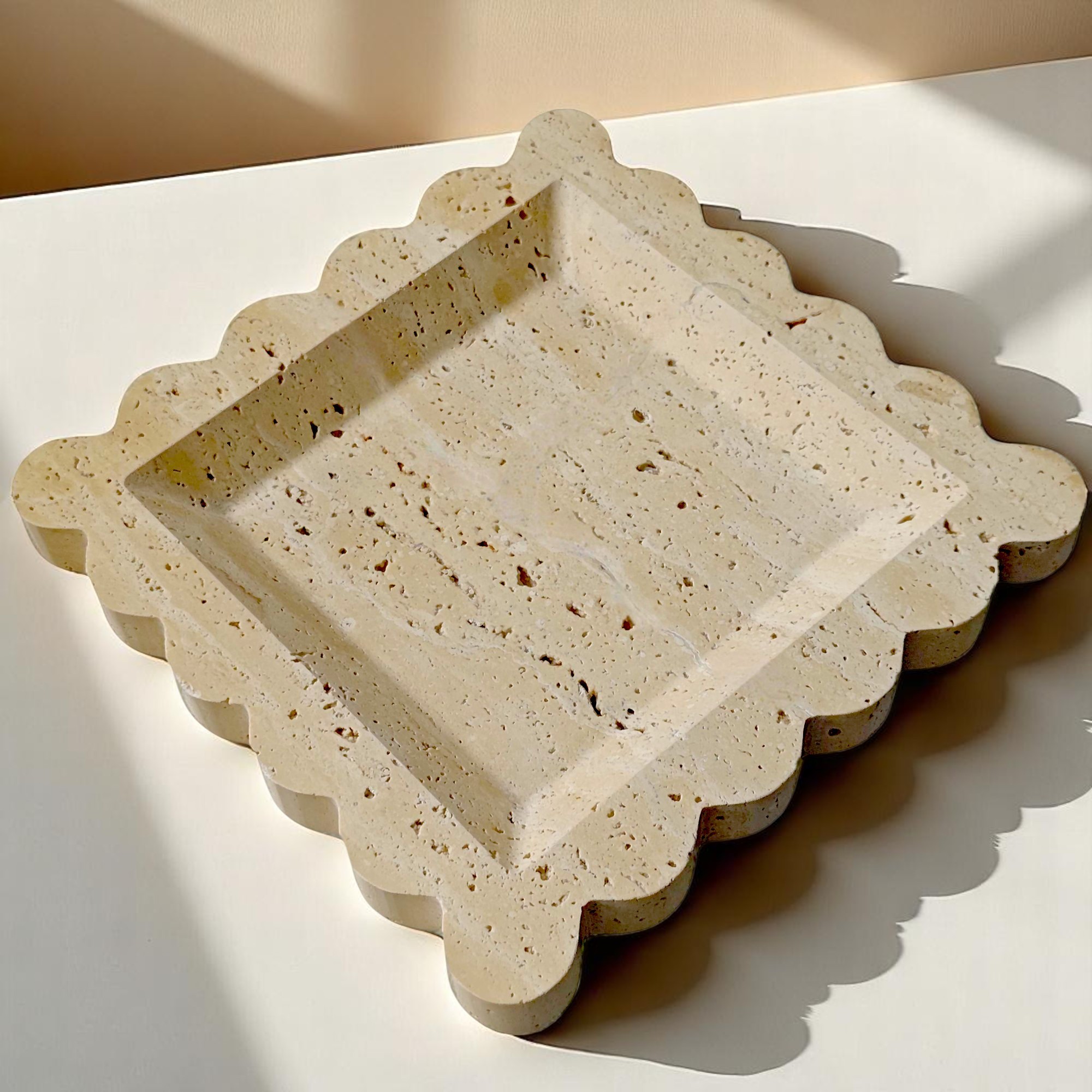 Travertine Decorative Tray