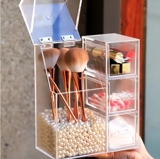 The Lixe™ – Transparante Make-up Organizer met Deksel