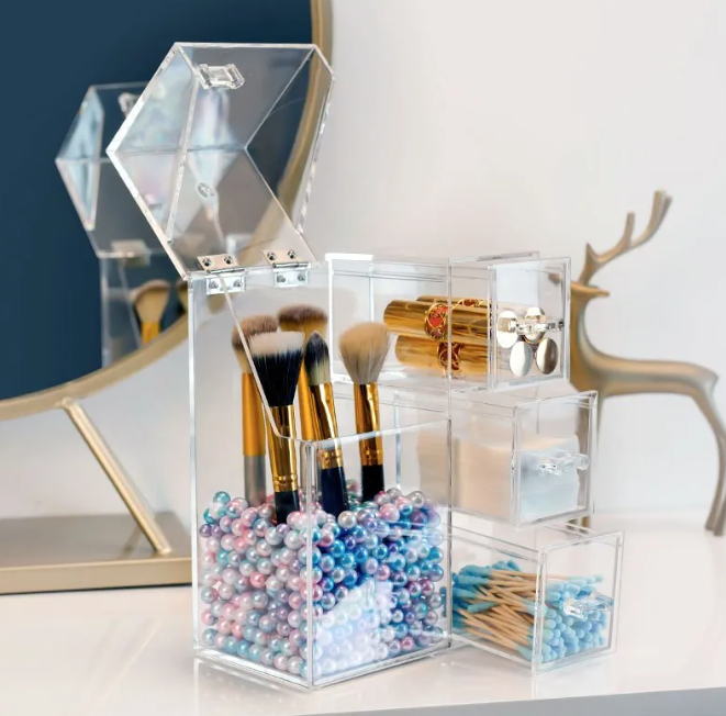 The Lixe™ – Transparante Make-up Organizer met Deksel