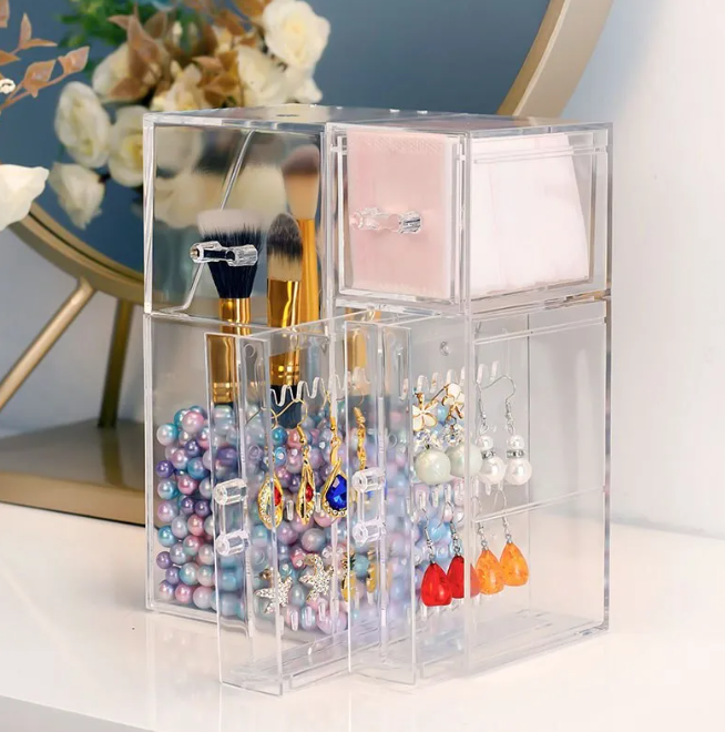 The Lixe™ – Transparante Make-up Organizer met Deksel