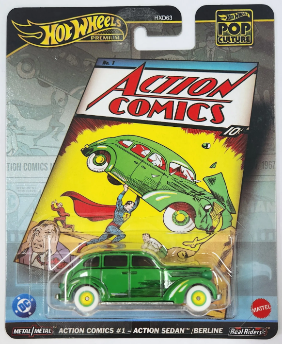 Miniaturas Exclusivas - Action Comics - Action Sedan - Berline