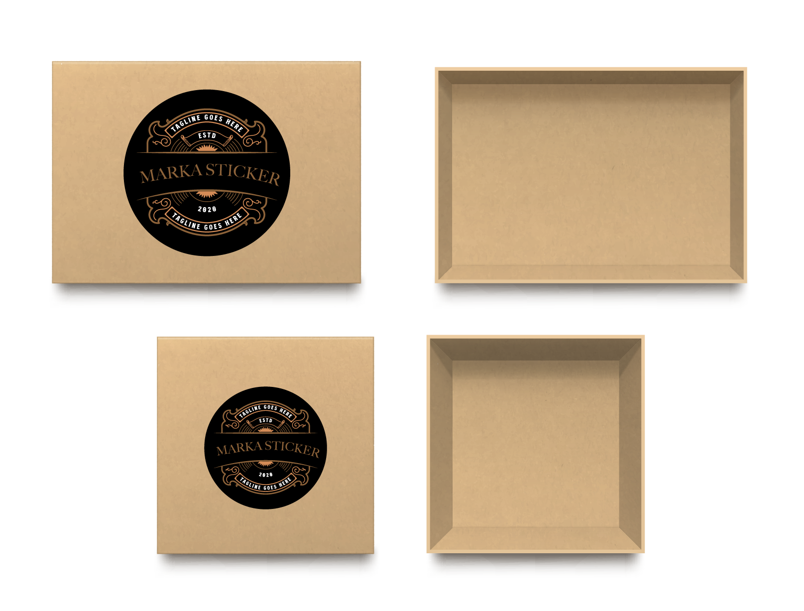 Yuvarlak Lux Sticker 15 cm