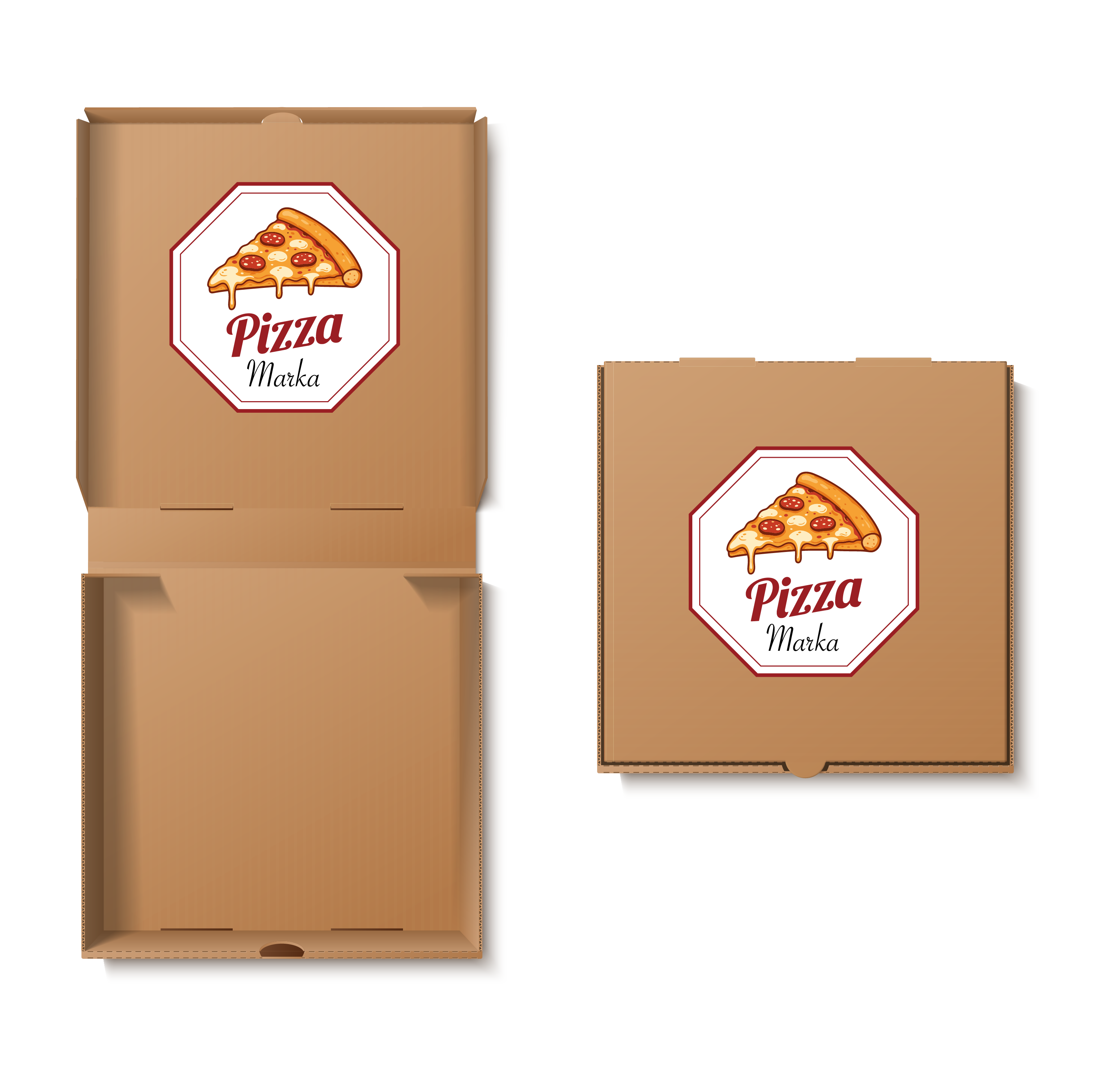 Sekizgen Sticker 18 cm