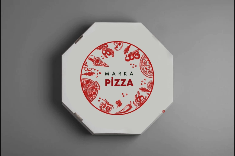 Pizza Sticker Yuvarlak 18 cm