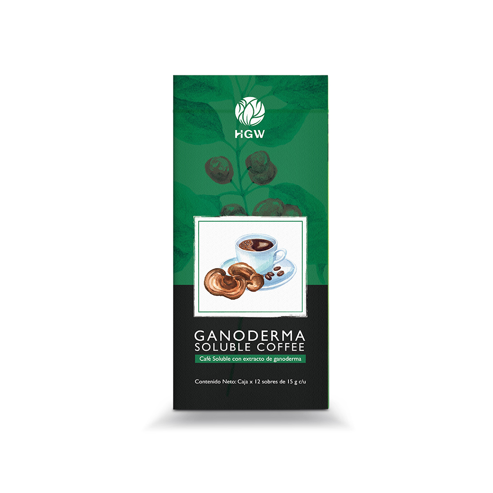 Bebida funcional a base de café soluble y extracto de Ganoderma