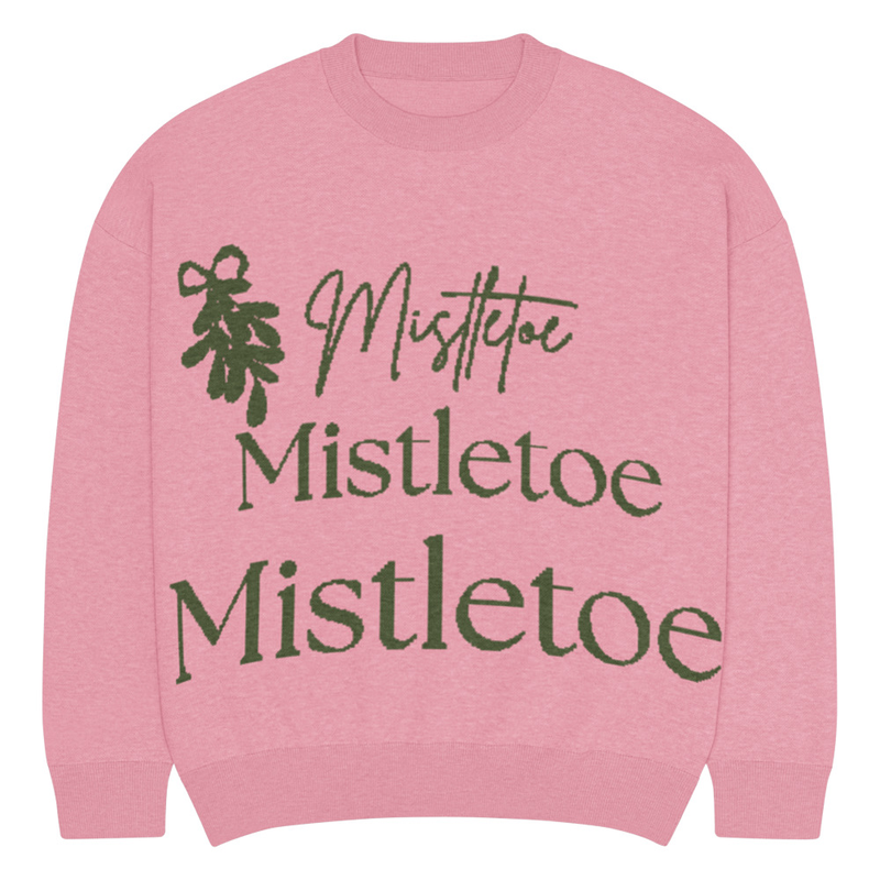 Mistletoe knitted crew neck sweater