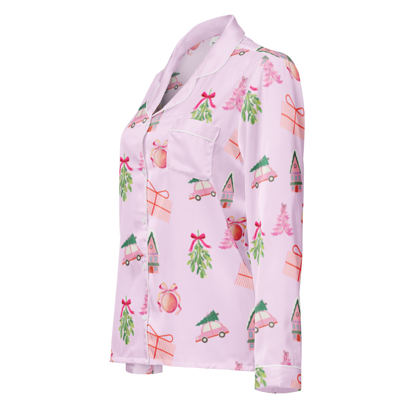 Women’s pink Christmas top