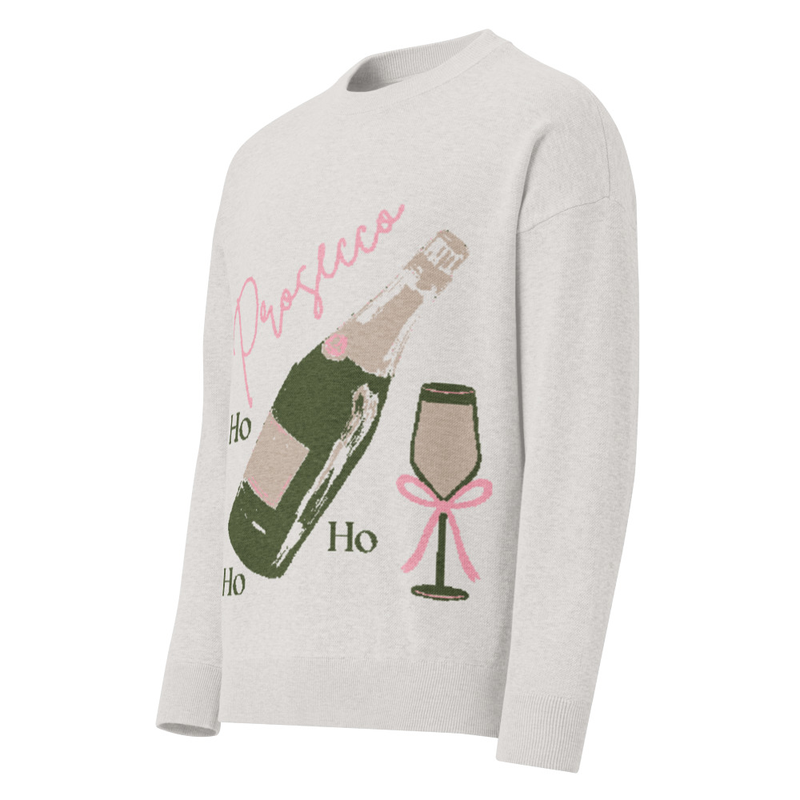 Prosecco knitted crew neck sweater