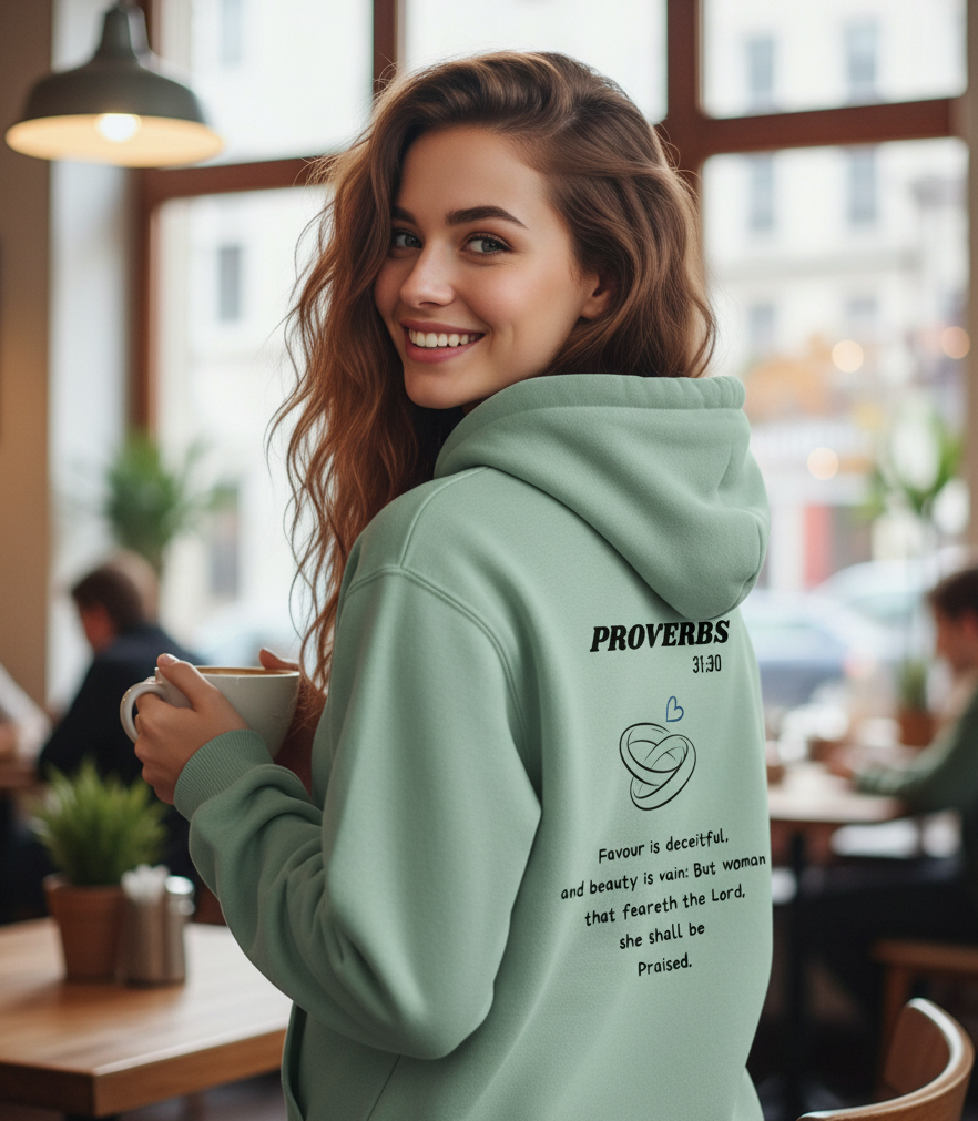 Faith & Love: His and Hers Bible Verse Matching Hoodies – Engagement or Wedding Gift