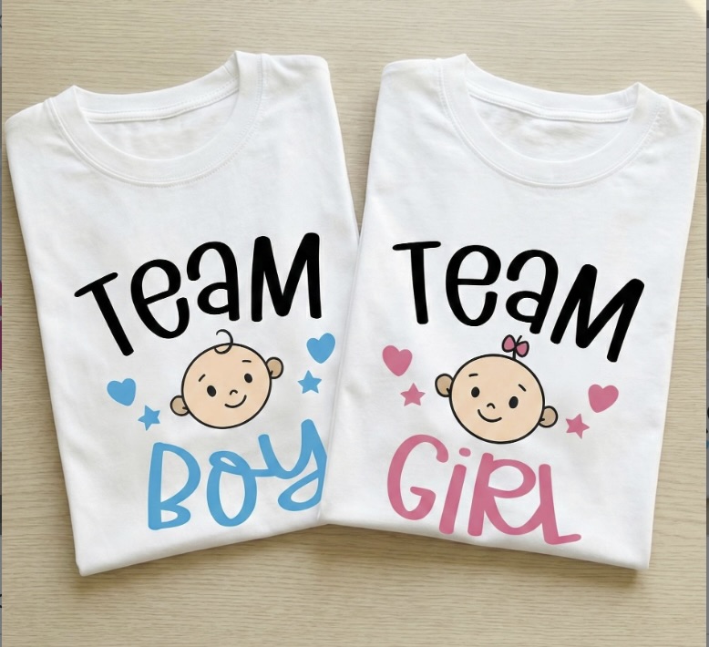 Gender Reveal Team T-Shirts