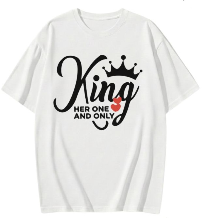King & Queen Couple T-Shirt 
