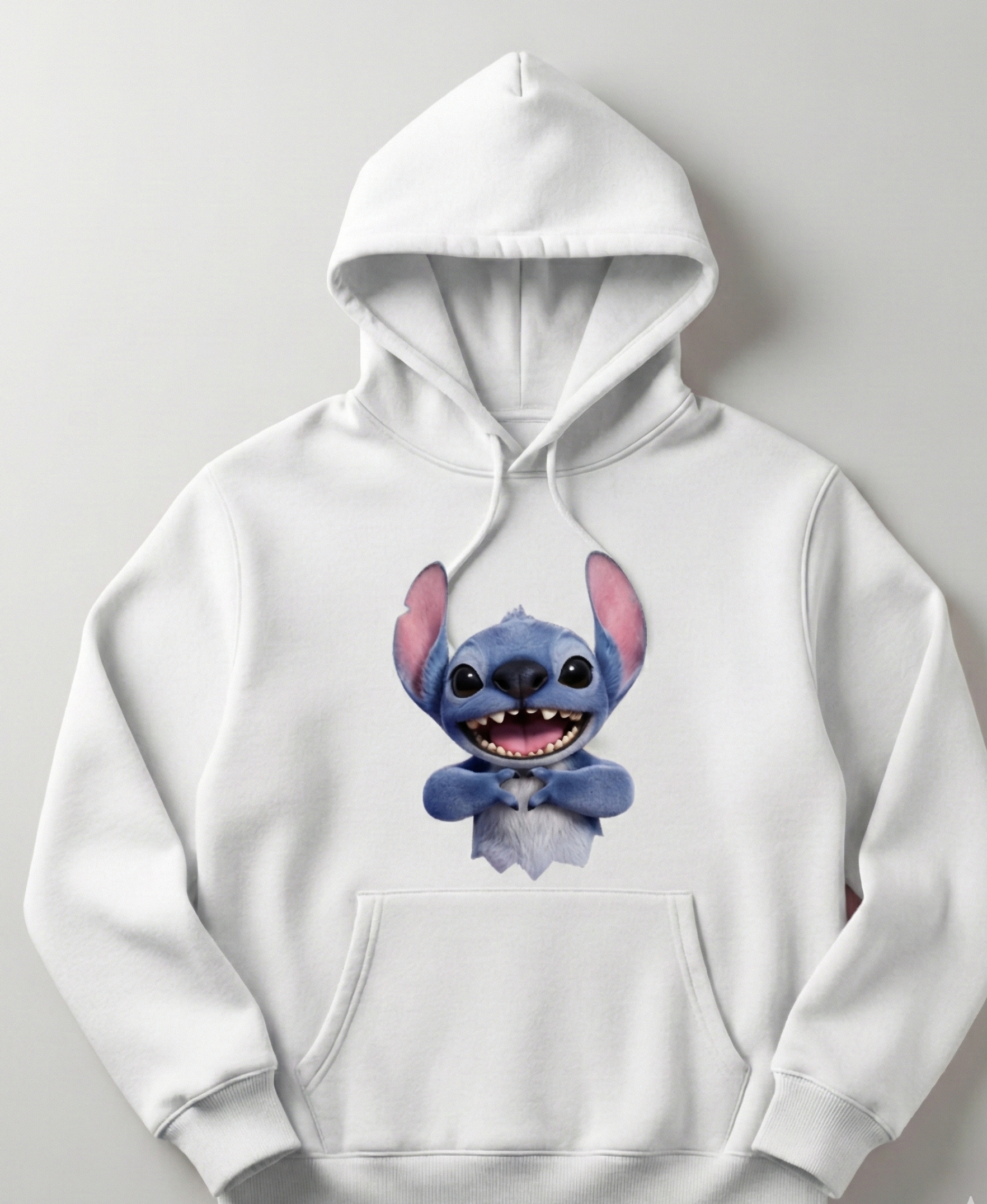 Stitch Women's Hoodie | Pullover Sweatshirt with Smiling Stitch Graphic 