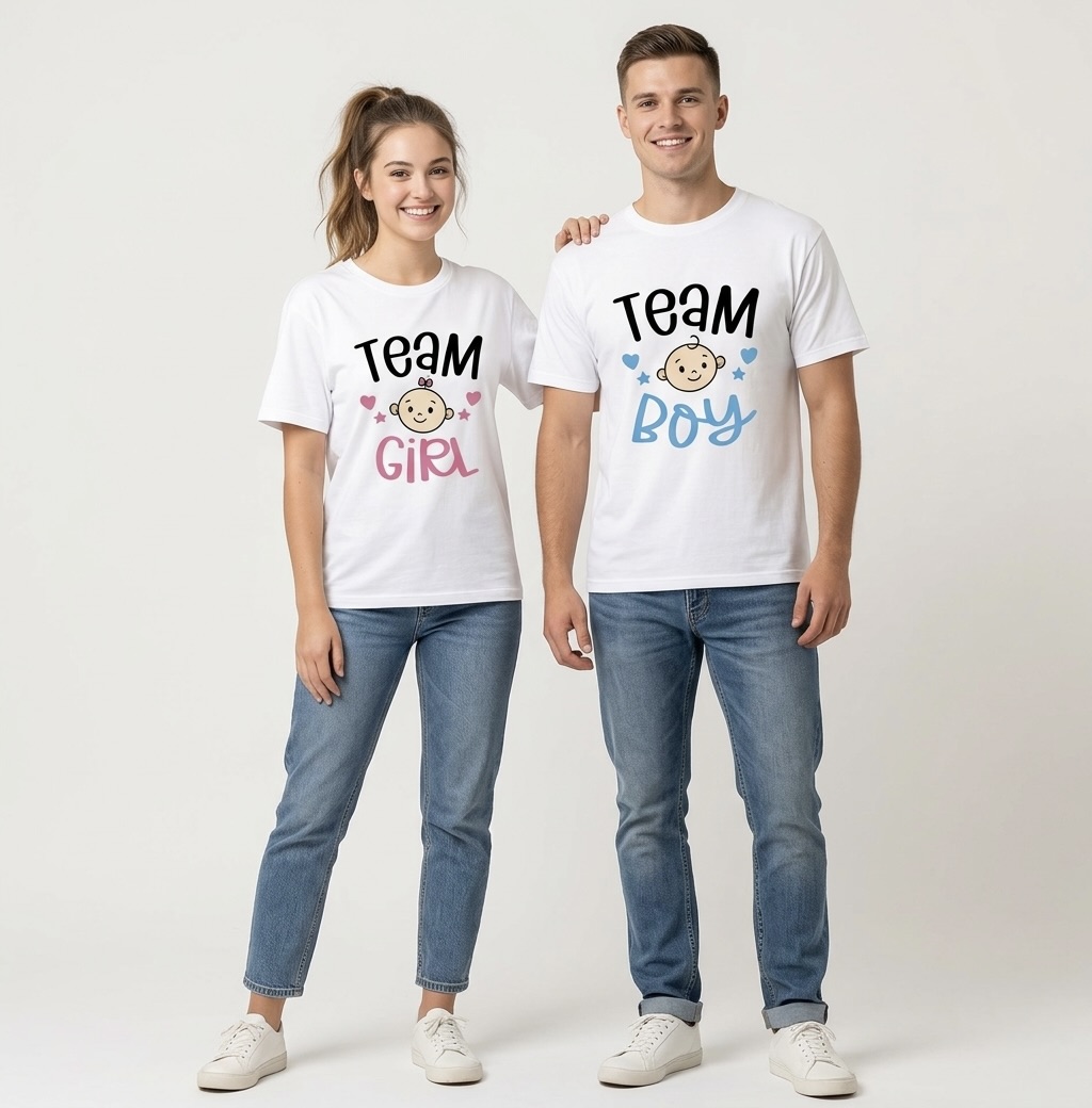 Gender Reveal Team T-Shirts