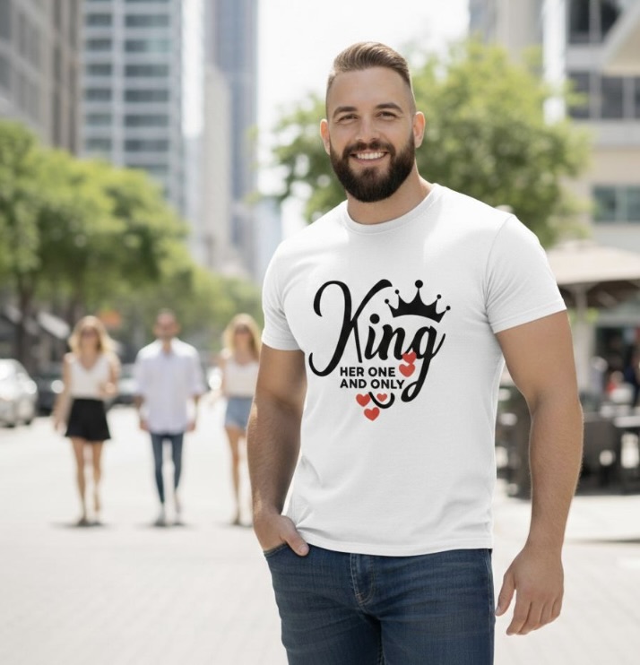 King & Queen Couple T-Shirt 