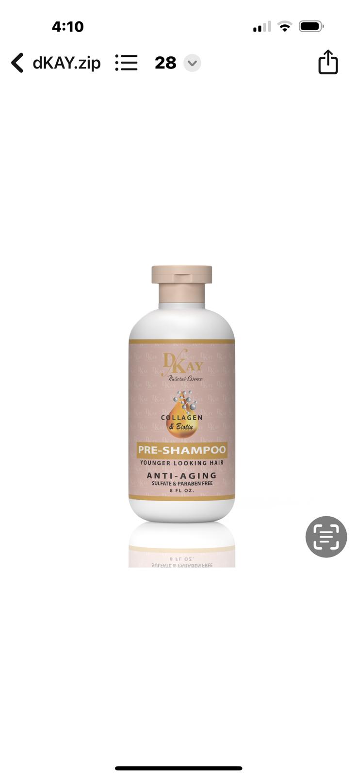 Pre-shampoo anti-edad