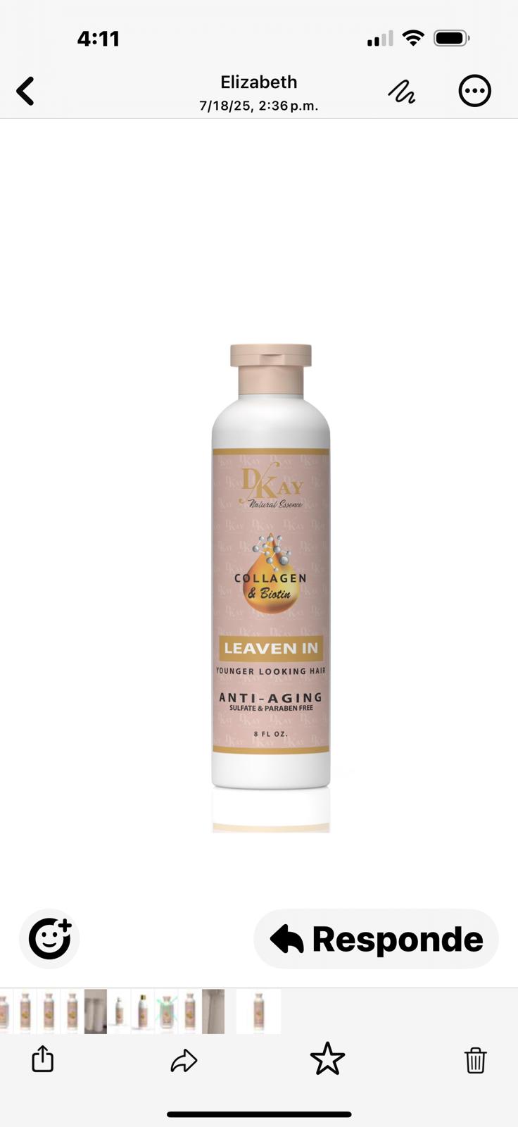 Acondicionador Leave In Antiedad