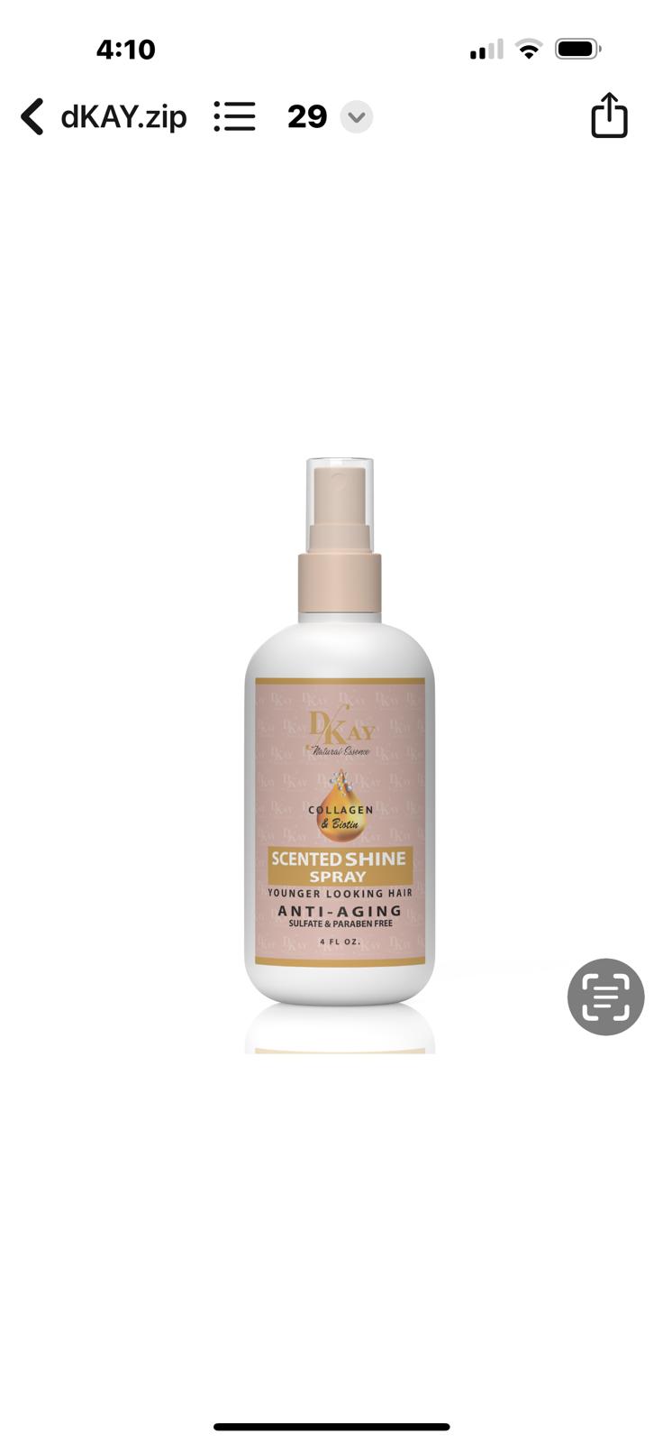 Spray perfumado para el cabello