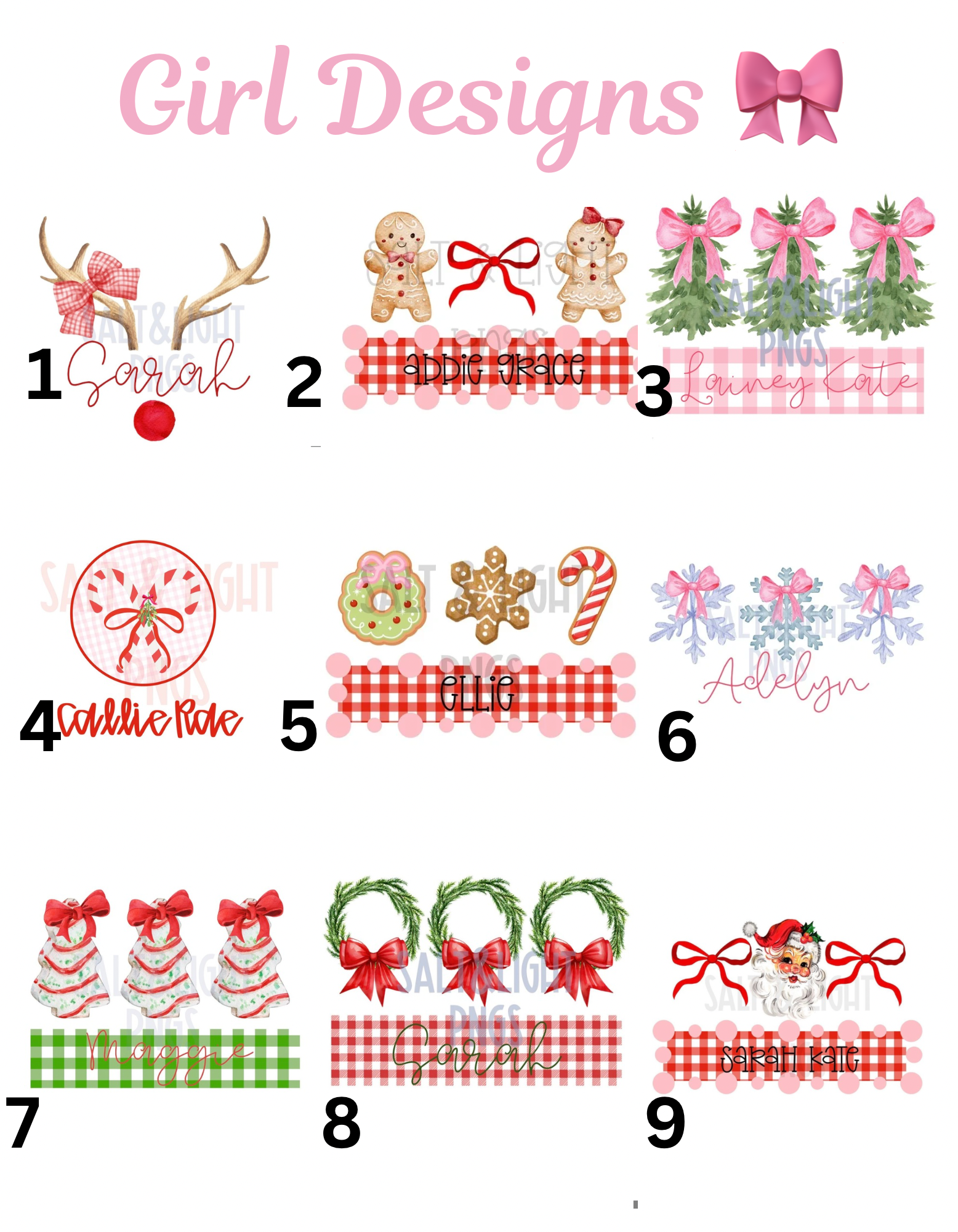 Girl Christmas Designs 🎄🎅🏻