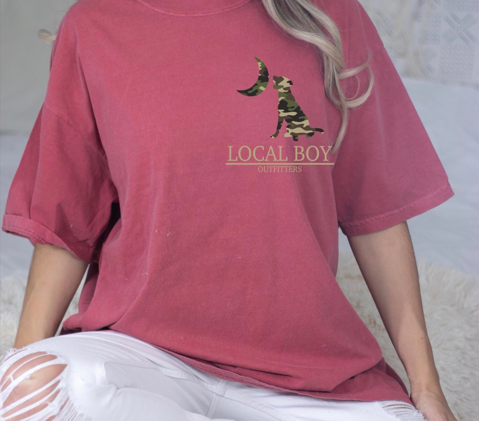 Local Boy Outfitters Camo Dog T-shirt
