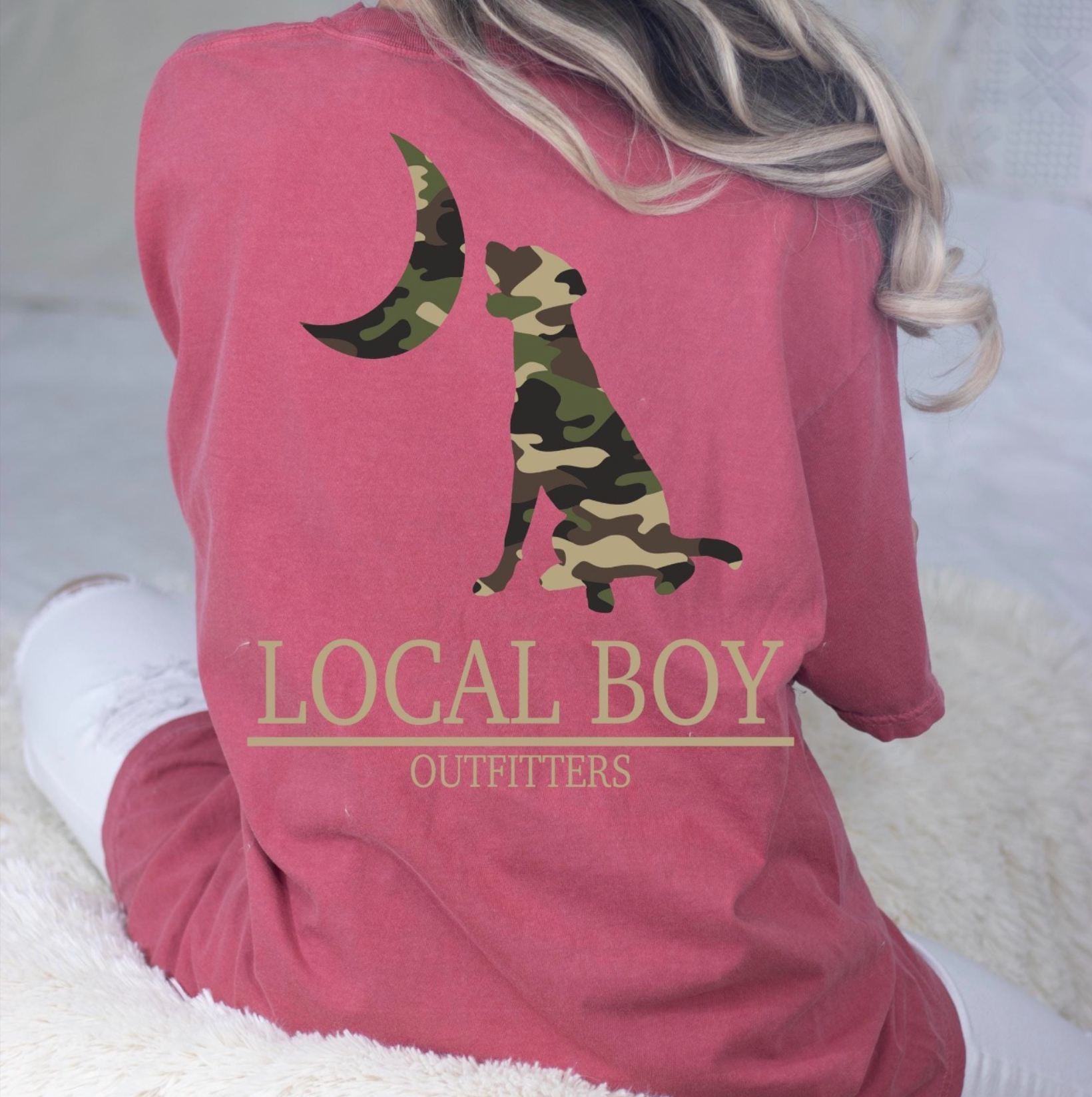 Local Boy Outfitters Camo Dog T-shirt