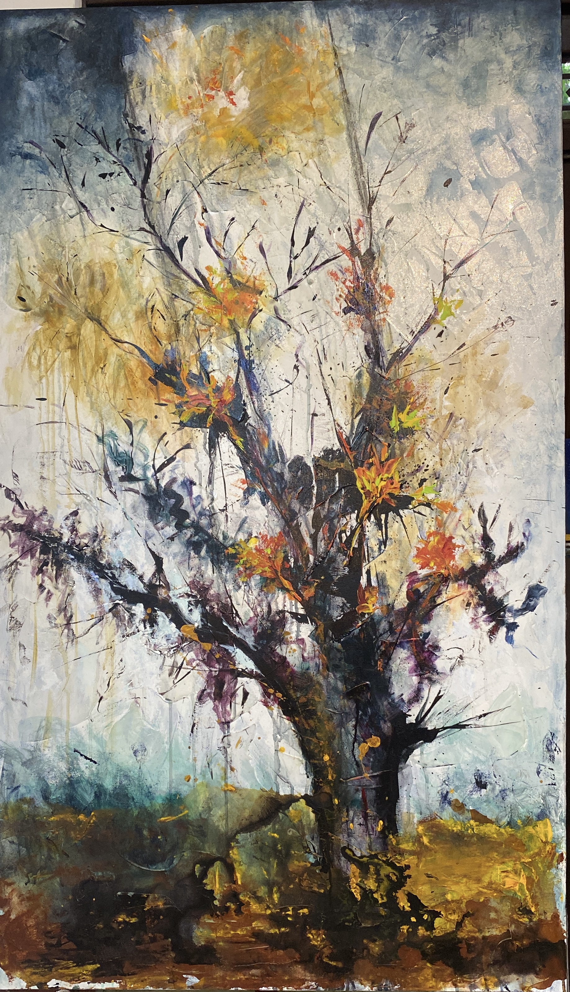Abstract Tree Painting