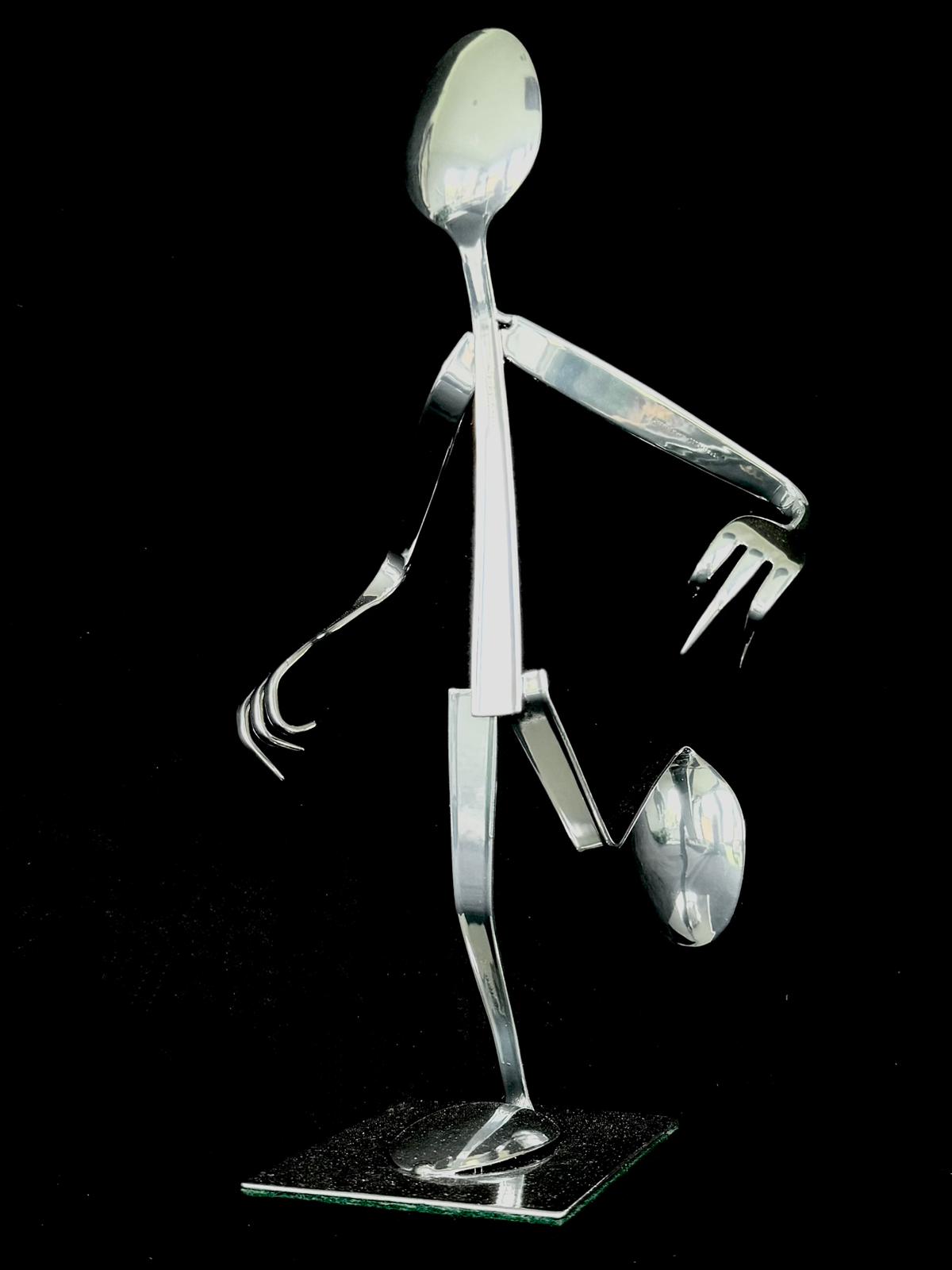 Metal Cutlery Figure Running Man