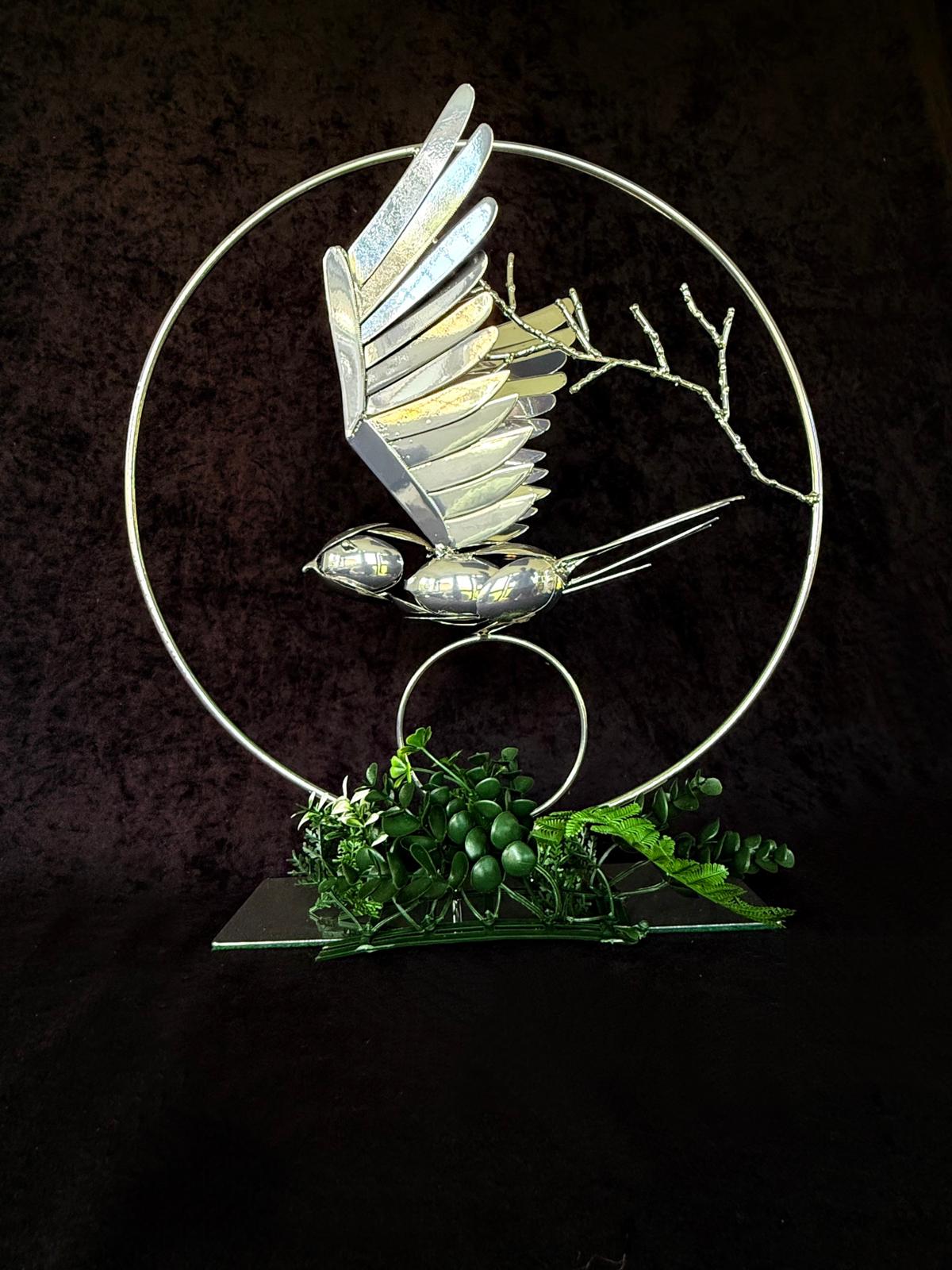 Metal Bird Sculpture