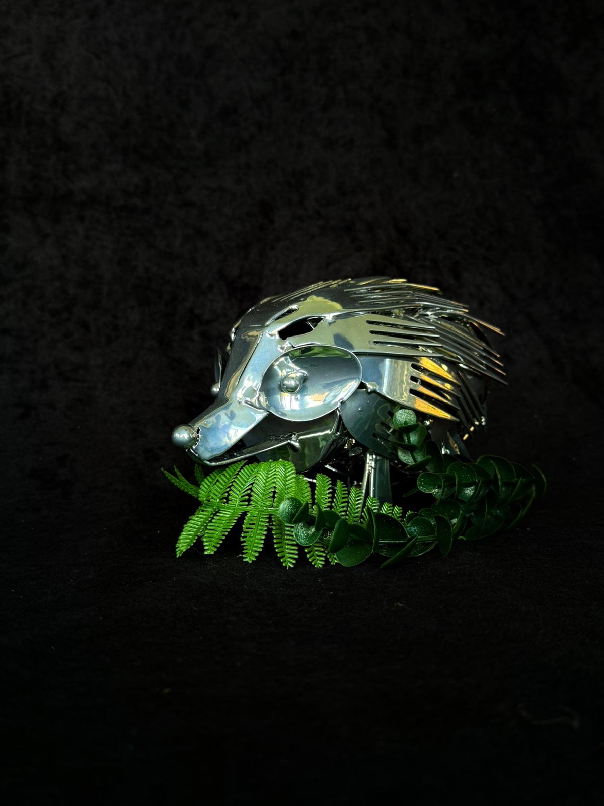 Metal Hedgehog Sculpture