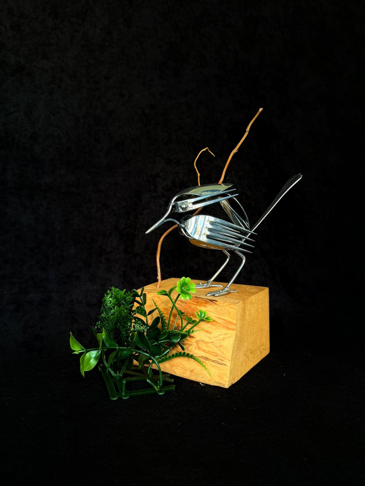 Hand crafted Metal Bird Sculpture