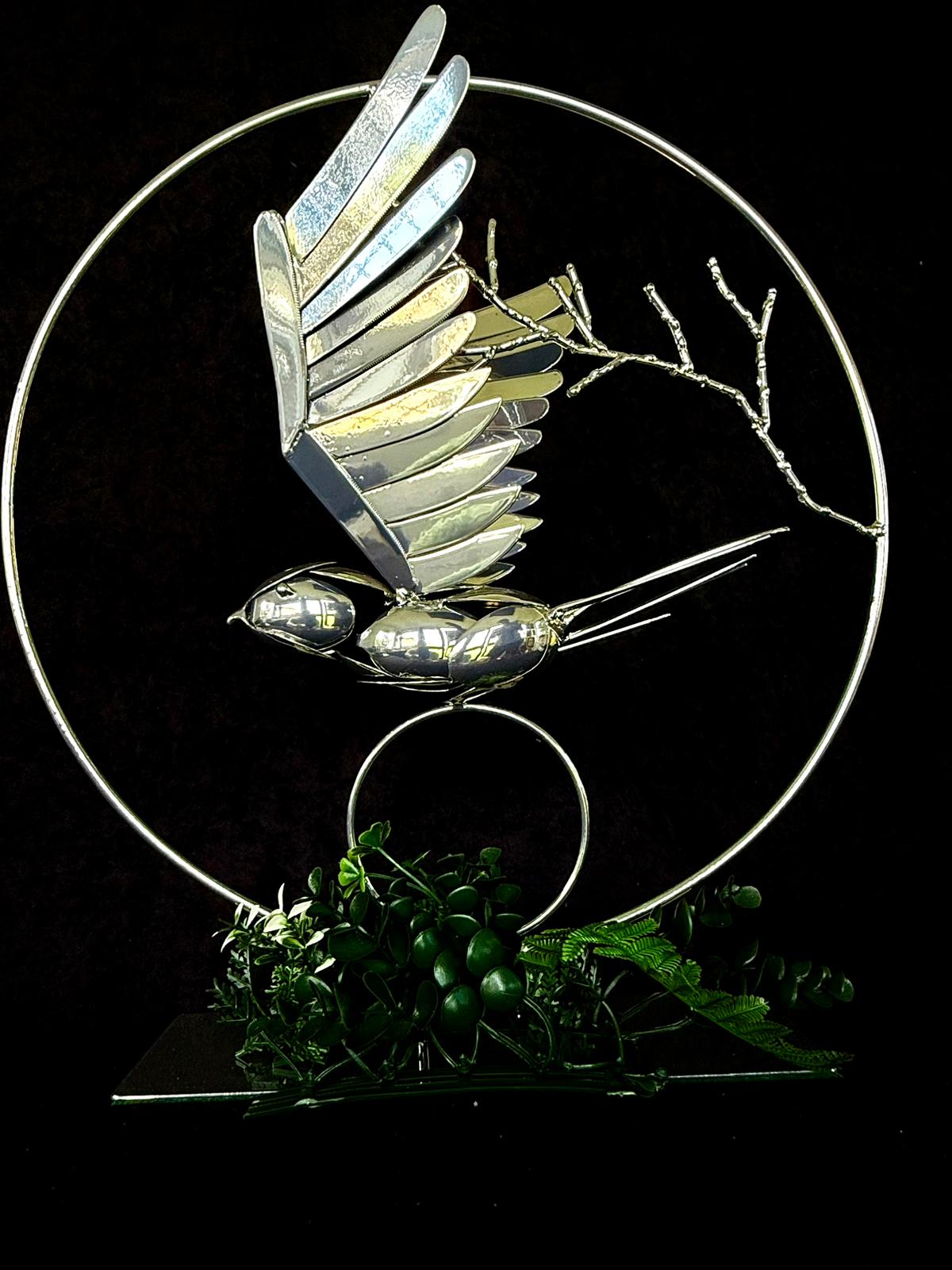 Metal Bird Sculpture