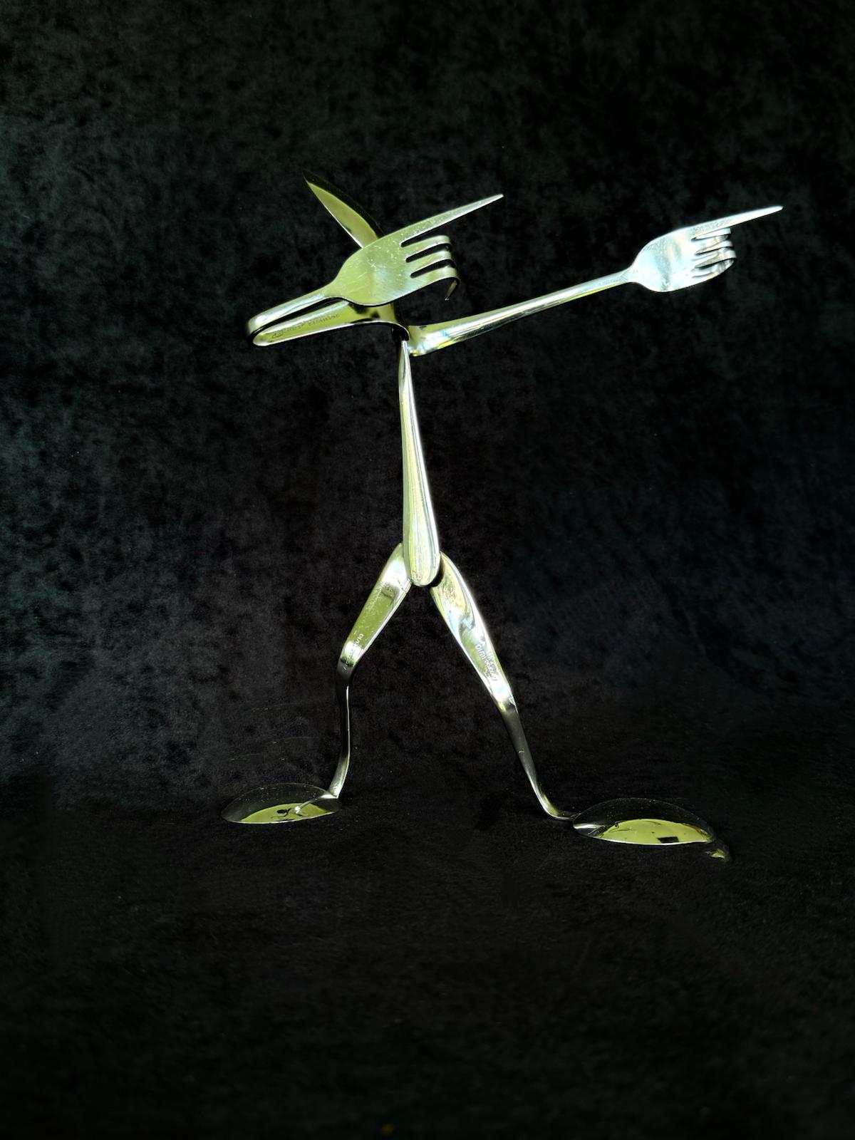 Fork Art Sculpture Bolt