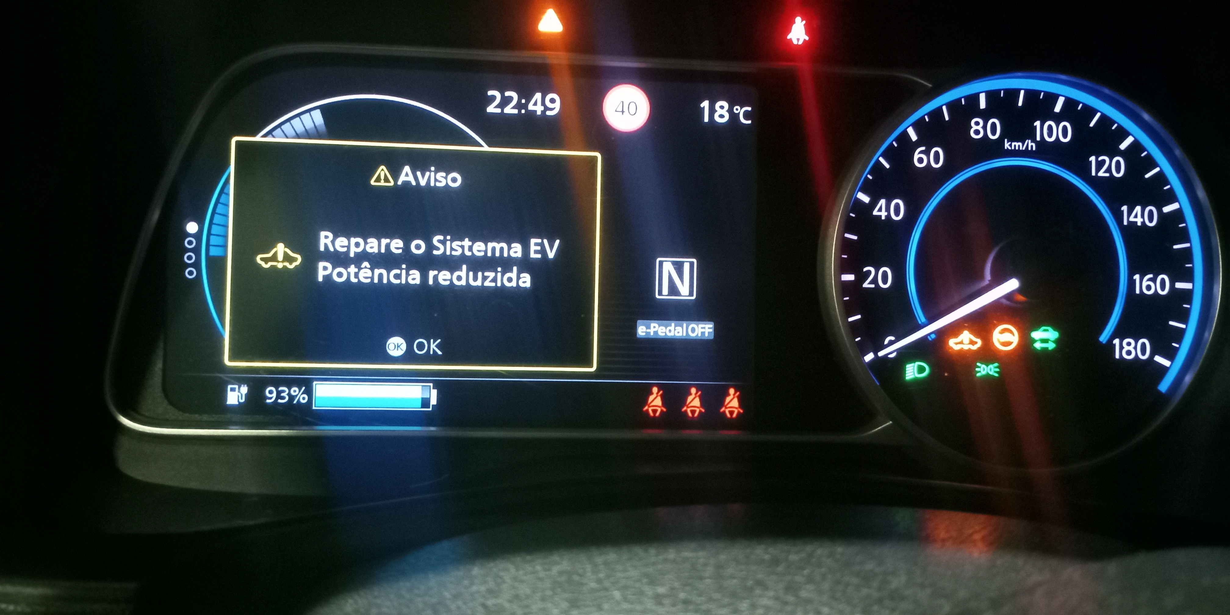 Reparação falha de isolamento Nissan Leaf