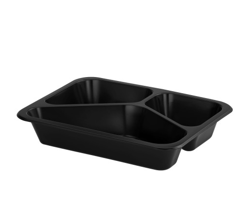 Pojemnik czarny T-3 do zgrzewu paczka 50 szt